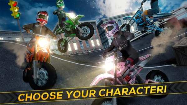 Downhill Super Bike Racing 3D screenshot 1