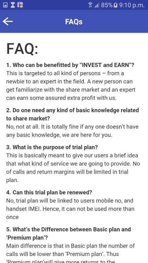 Invest and Earn स्क्रीनशॉट 1