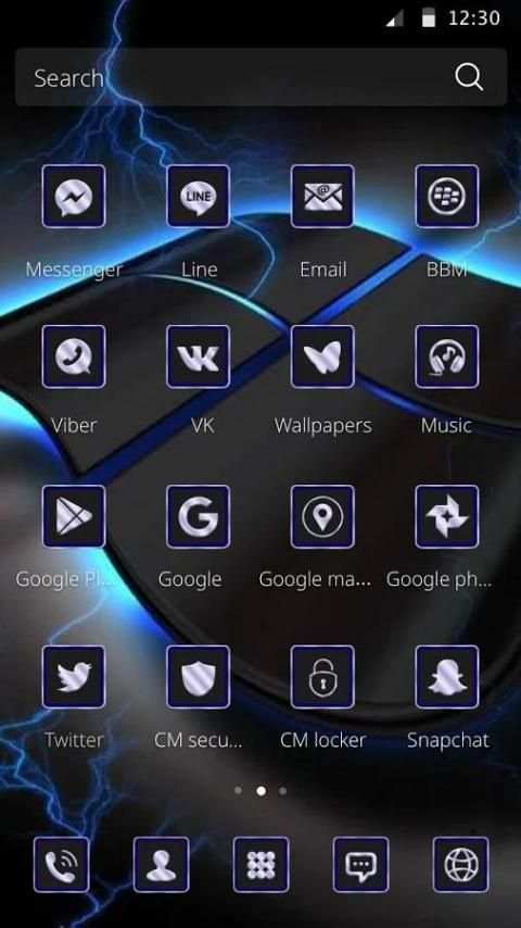 Biru Tek Keren Tema screenshot 3