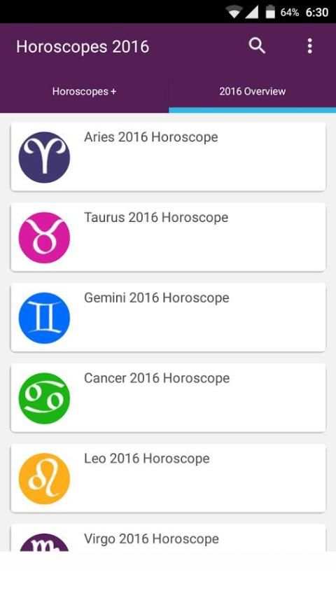 Horoscopes 2016 screenshot 5
