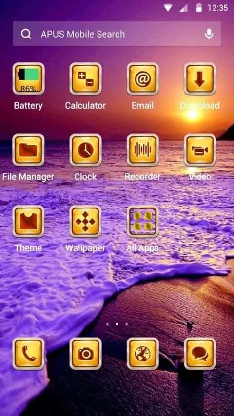The Seabeach theme for APUS screenshot 2