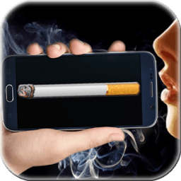 Smoking virtual cigarette icon