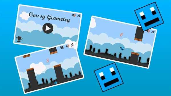 Crossy Geometry скриншот 1