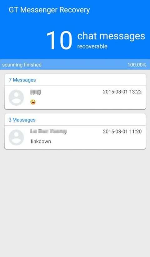 GT Messenger Recovery screenshot 3