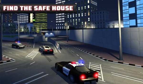 Police Car Chase Night Escape screenshot 1