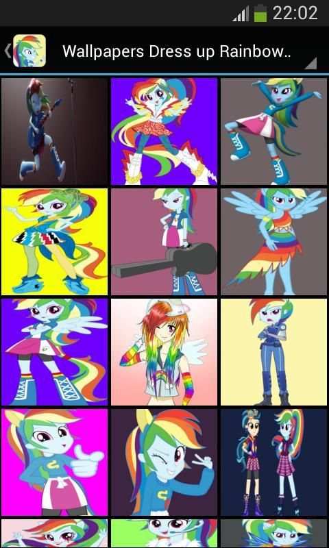 Live Wallpapers Rainbow Dash скриншот 1