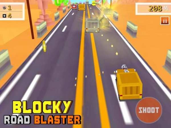 Blocky Road Blaster -Wild Race स्क्रीनशॉट 7