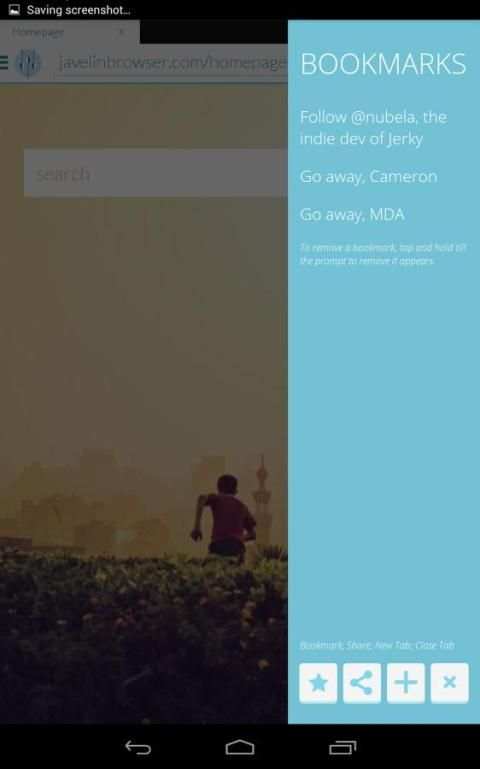 Javelin Browser screenshot 1