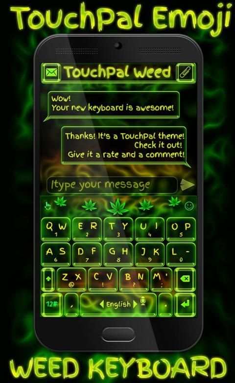 TouchPal Emoji Weed Theme screenshot 3