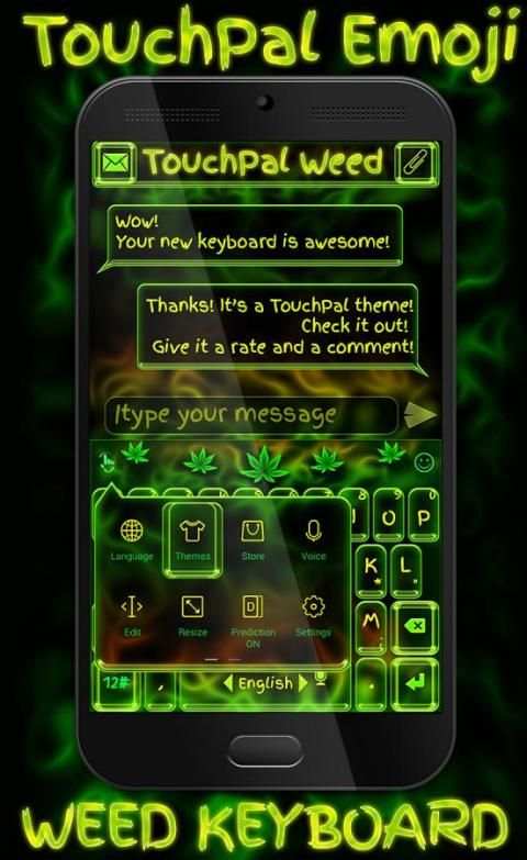 TouchPal Emoji Weed Theme screenshot 5