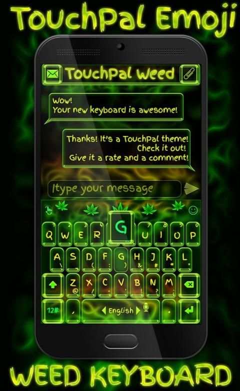 TouchPal Emoji Weed Theme screenshot 2