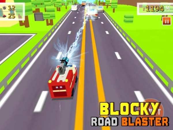 Blocky Road Blaster -Wild Race स्क्रीनशॉट 6