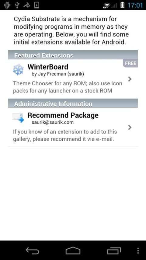 Cydia Substrate скриншот 1