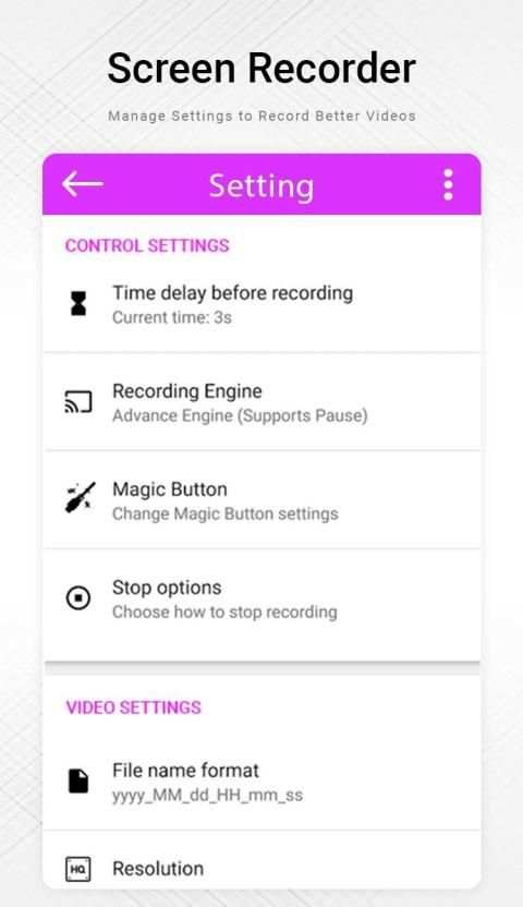 Screen Recorder For Game, Video Call, Online Video 3 تصوير الشاشة