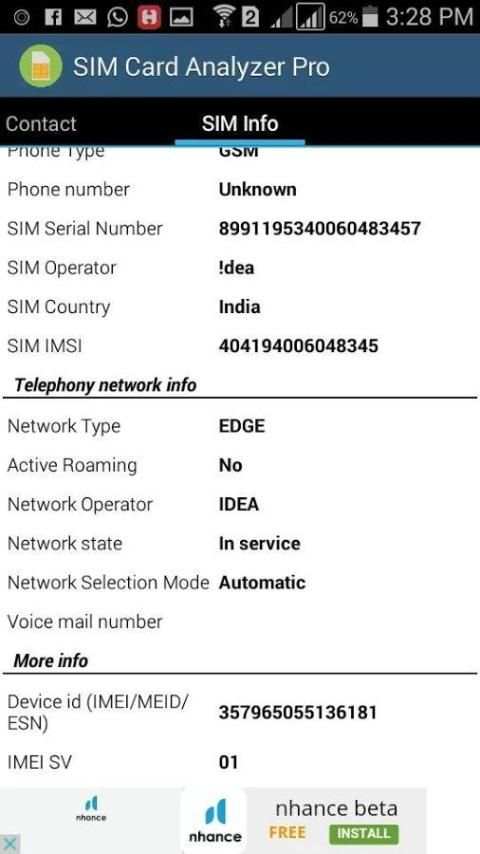 SIM Card Analyzer Pro screenshot 1