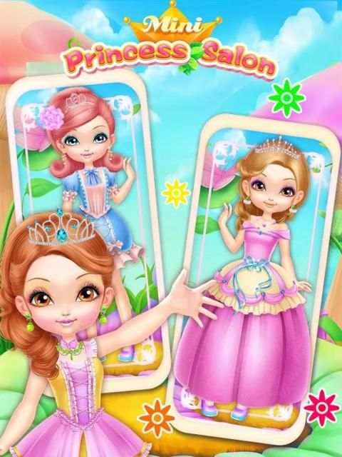 Mini Princess Salon-Girl Game 4 تصوير الشاشة