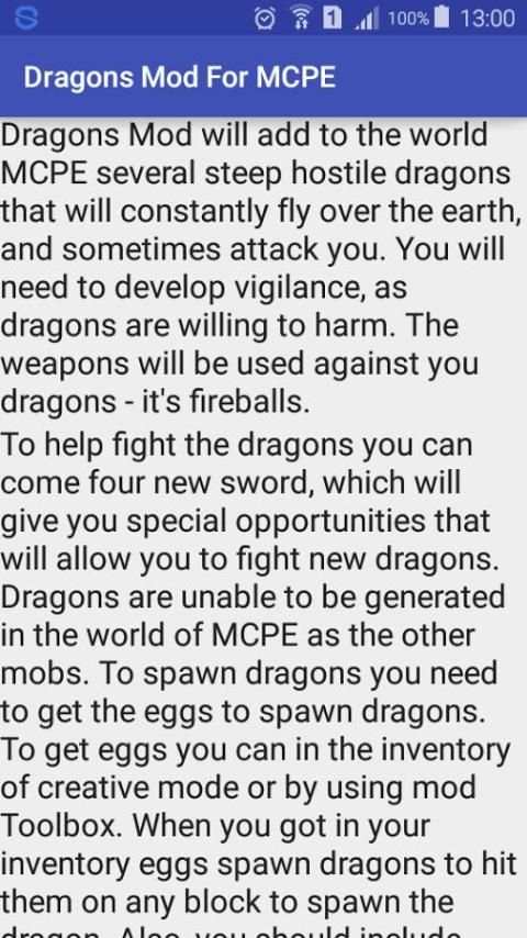 Dragons Mod For MCPE screenshot 4