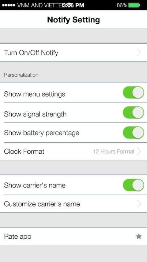 OS 10 iNotify - iNotification 3 تصوير الشاشة
