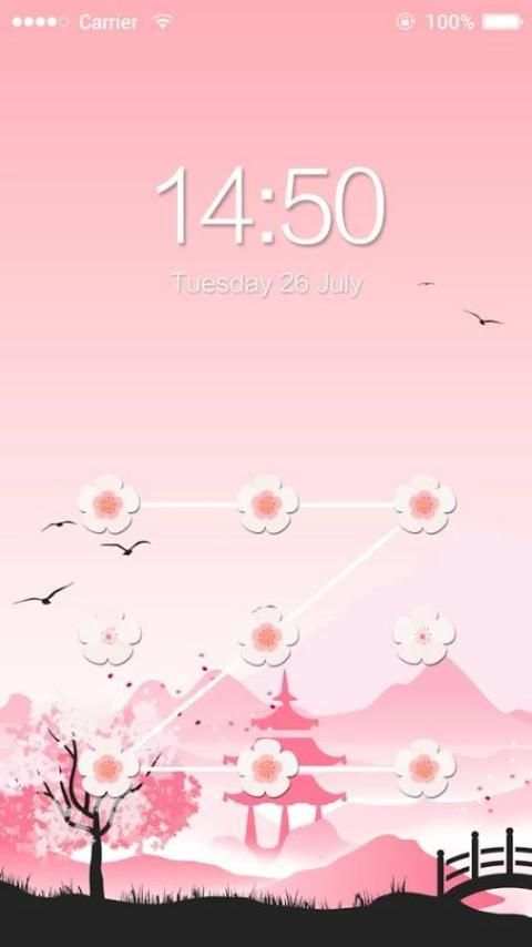 AppLock Theme Sakura 3 تصوير الشاشة