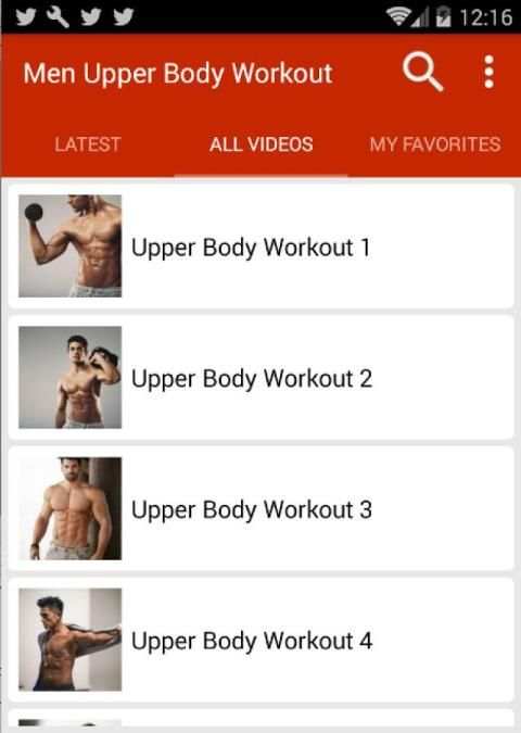 Upper Body Workout For Men скриншот 4