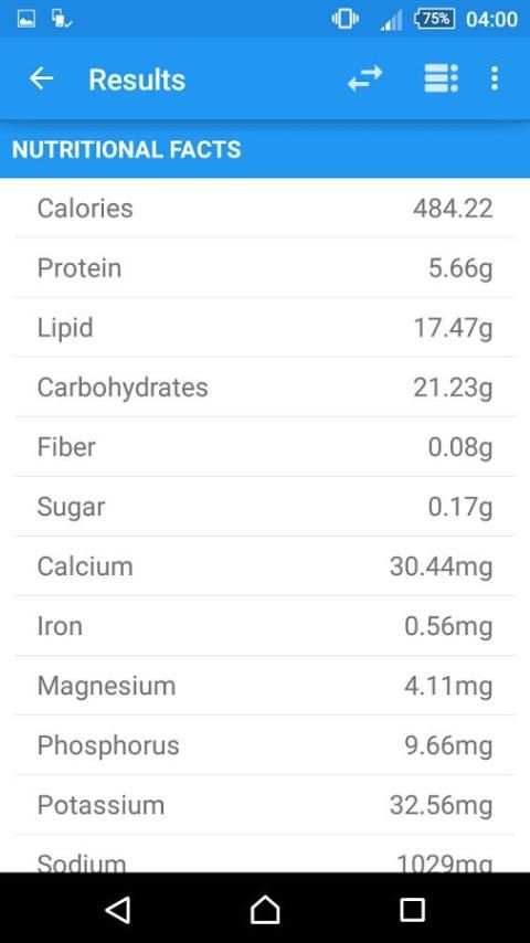 FoodScanner 3 تصوير الشاشة