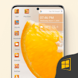 Orange Theme for computer Launcher आइकन