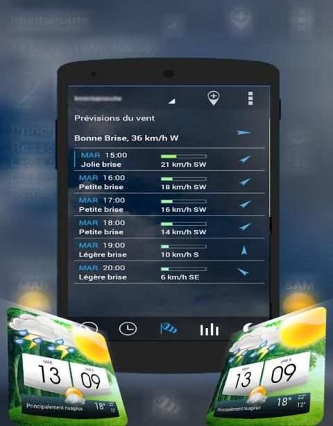 Transparent clock & weather screenshot 4