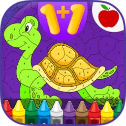 Kids Math Paint by Number Game