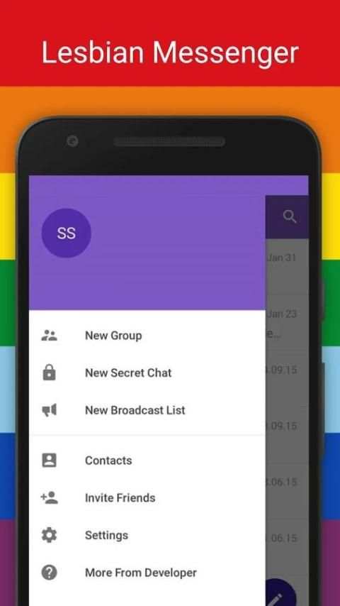 Lesbian Messenger free screenshot 1