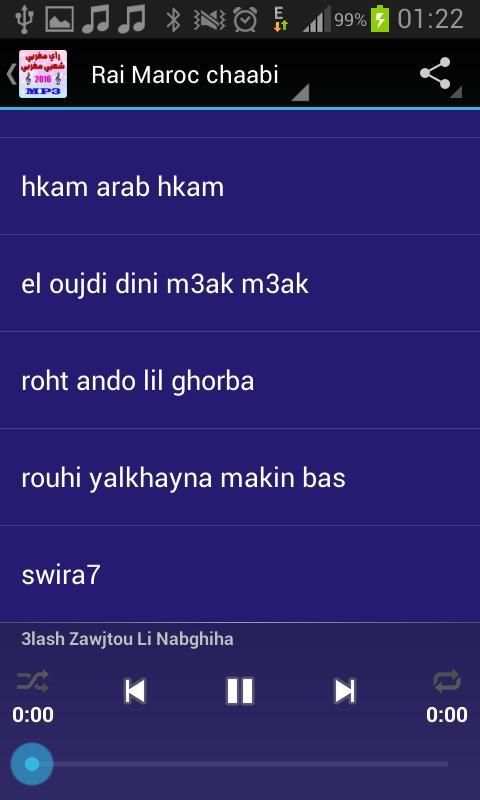 Rai Maroc chaabi 2016 screenshot 1