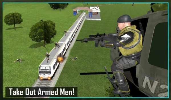 Helicopter Flying Train Sniper screenshot 5
