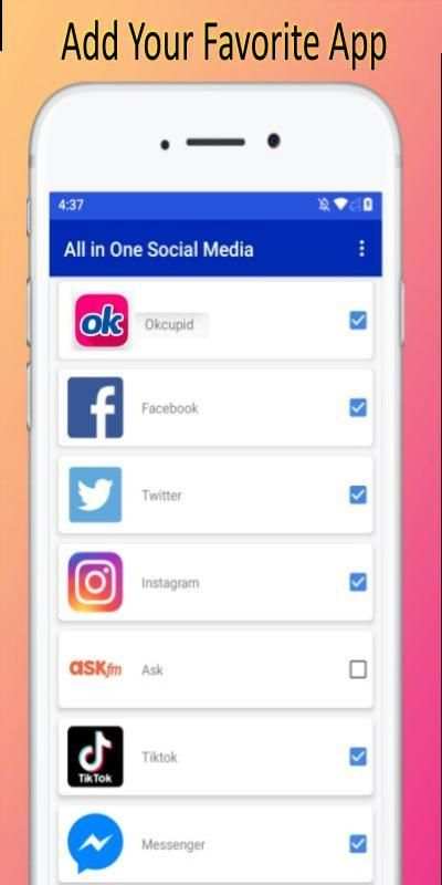 Social Media Apps All in One Social Networks App screenshot 4