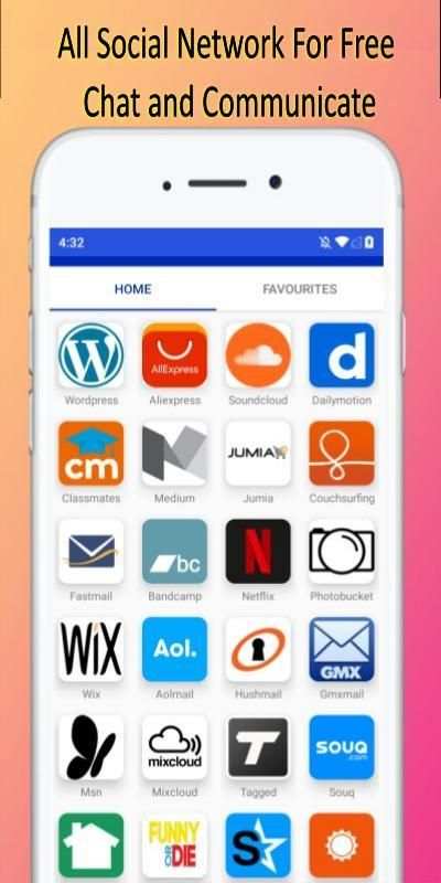 Social Media Apps All in One Social Networks App screenshot 3