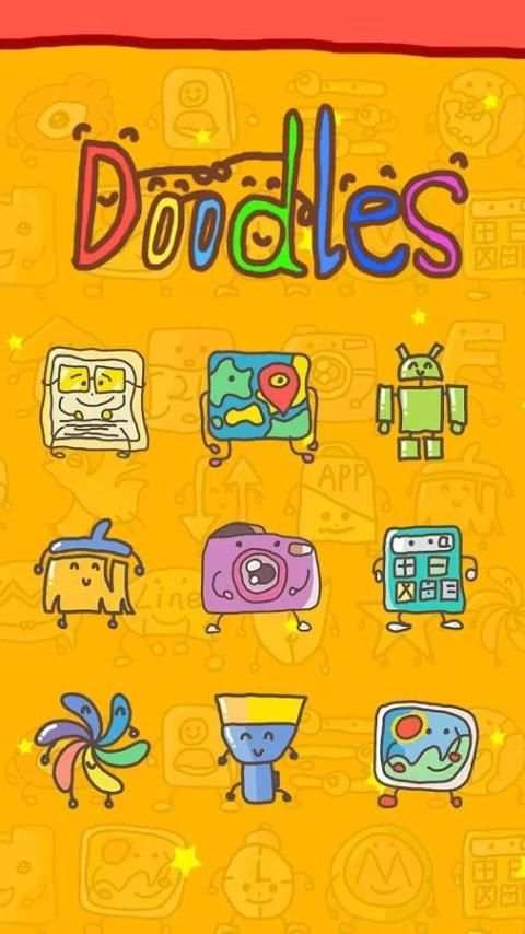 CM Doodles Theme स्क्रीनशॉट 4