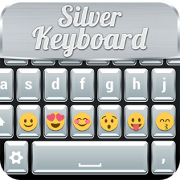 Silver Keyboard with Emojis icon