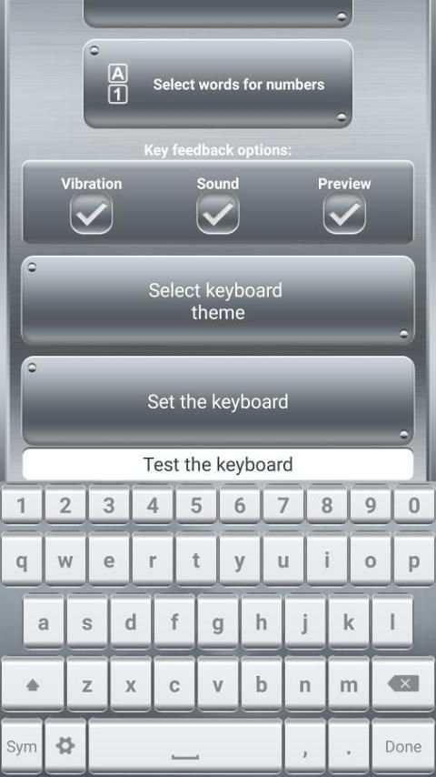 Silver Keyboard with Emojis screenshot 4