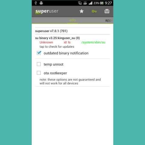 Superuser for ROOTED स्क्रीनशॉट 1