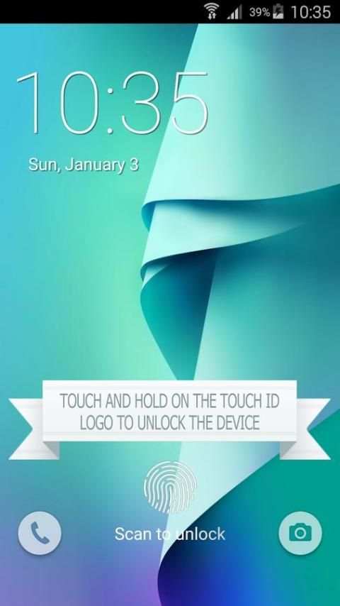 Fingerprint Prank Lock Note 5 скриншот 3