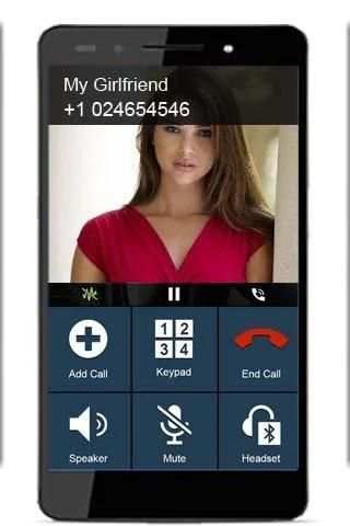 Fake Call Girlfriend Prank स्क्रीनशॉट 2