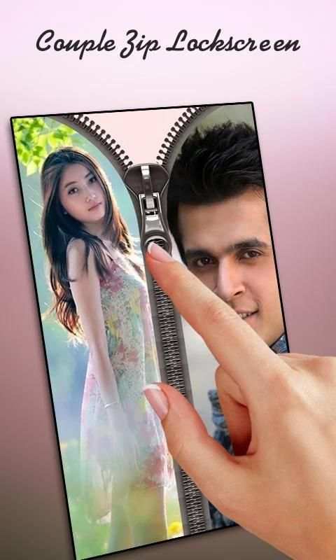 Couple Photo Zipper LockScreen स्क्रीनशॉट 3