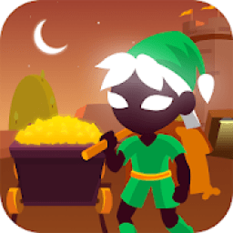 Idle Stickman Miner - Mine Digging Clicker Game आइकन