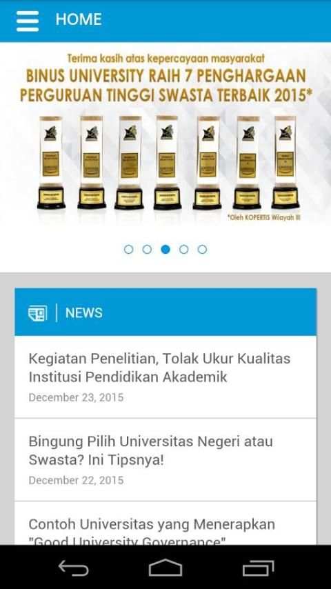 BINUS University Mobile скриншот 5
