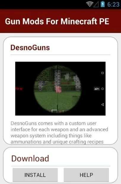Gun Mods For Minecraft PE скриншот 1