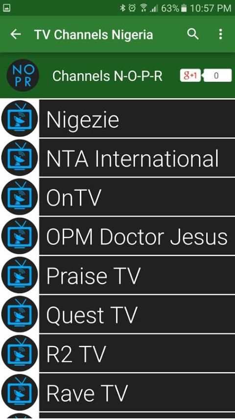 TV Channels Nigeria скриншот 1