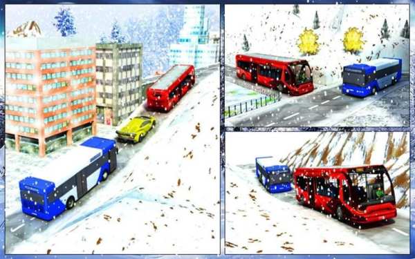 Winter Bus Drive - Tourist Sim screenshot 7
