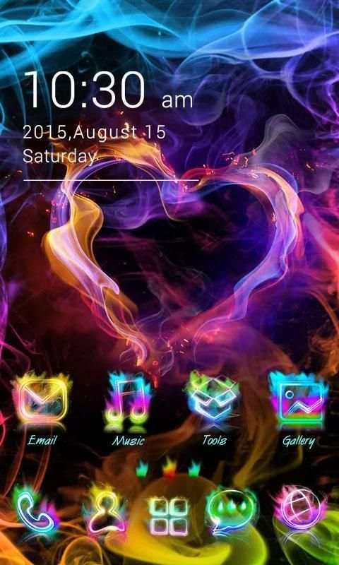 Smoke Colors GO Launcher Theme screenshot 4