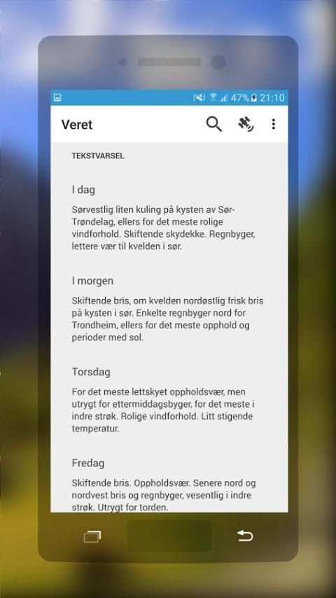 Veret - tidevann, radar++ screenshot 4