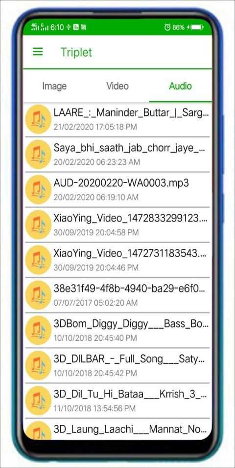 Triplet Player -Video - Image - Music स्क्रीनशॉट 1