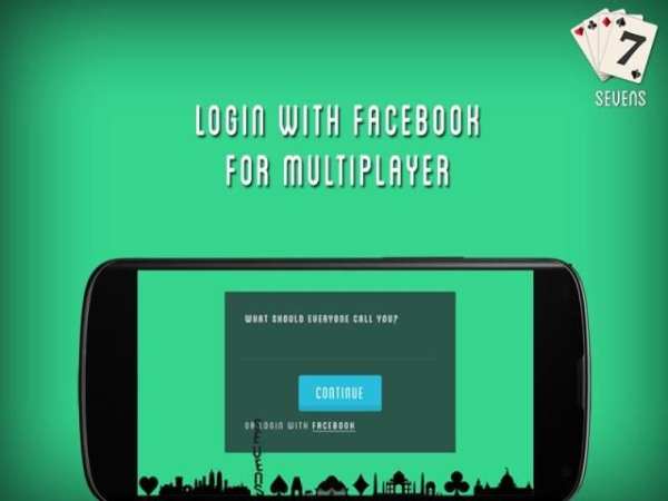 Sevens Playing Cards Game screenshot 2