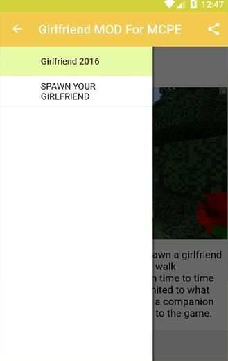 Girlfriend MOD For MCPE. screenshot 2